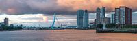 Panoramafoto von Rotterdam von Leo Luijten Miniaturansicht
