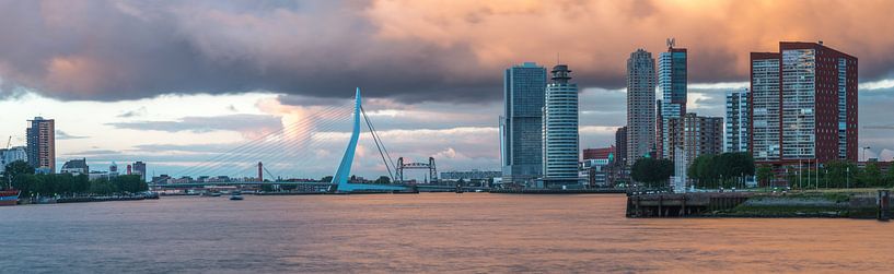Panoramafoto von Rotterdam von Leo Luijten