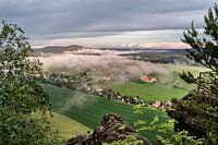 Elbezandsteengebergte - Uitzicht vanaf de Papststein
