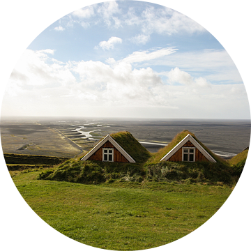 Typische IJslandse huizen van Louise Poortvliet