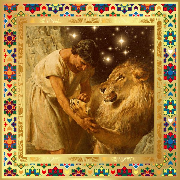 S.F. geremasterde versie van Androcles en de leeuw door Briton Rivière van Silver Fox Art Decor