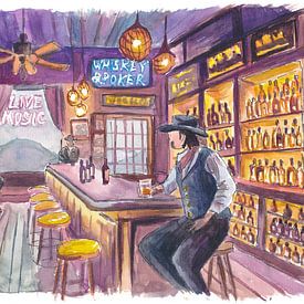 Gezellige tijden in een western saloon en bar van Markus Bleichner