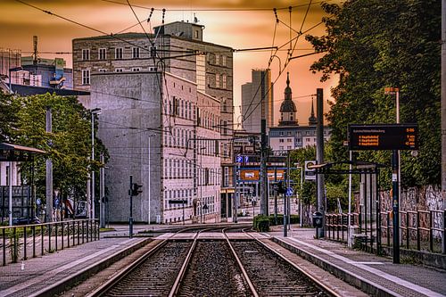 On the road in Chemnitz