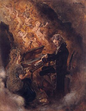 Anton Romako, Wolfgang Amadé Mozart, 1877