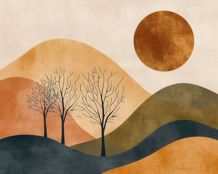 Colourful Landscape by Modern Collection