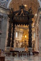 Altar in St Peter's Basilica in Rome, Italy