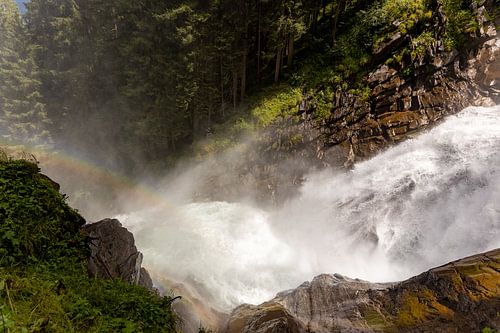Majestätische Krimllr-Wasserfälle in Österreich