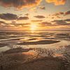Coucher de soleil sur la mer des Wadden près de Koehool sur KB Design & Photography (Karen Brouwer)