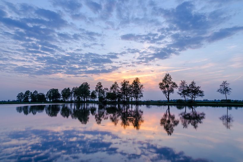Dutch Landscape &quot;Mirrored Sunset&quot; by Coen Weesjes