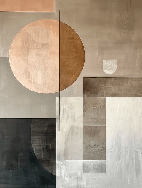Dreamy Full Moon - Geometrische Abstraktion 1.3 von Ralf van de Sand