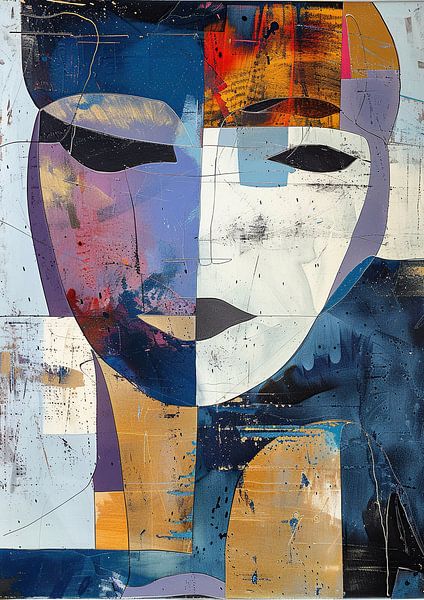 Abstract van Abstract Schilderij