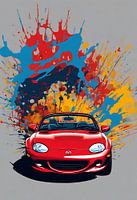 Mazda mx5 miata splash art