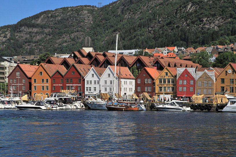 Bergen Noorwegen, Hansewijk par Jan Roodzand