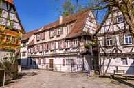 Baden-Württemberg ; Vakwerkhuizen in het oude centrum van Blaubeuren van Photoart-Naegele thumbnail