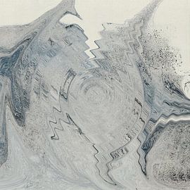 Scandinavian minimalist art. Abstract water reflections by Dina Dankers