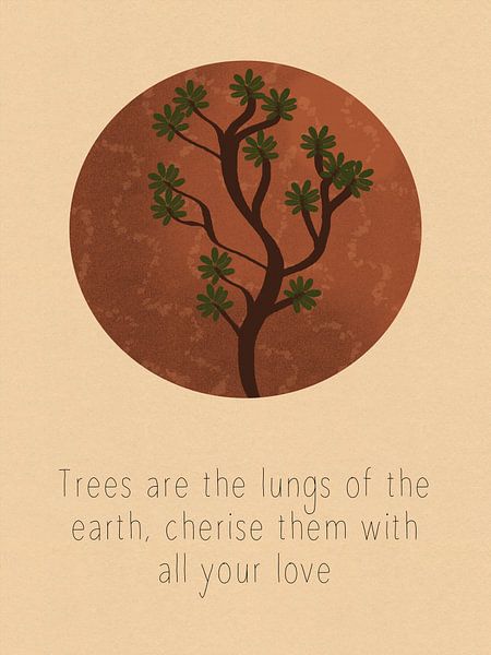 Tree in earth tones by Hilde Remerie Photography and digital art