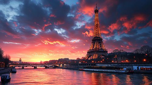Evening red in Paris