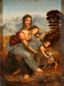 Maagd en kind met St Anne, Leonardo da Vinci