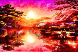 Japanese Garden by The Art of Mark Fischer