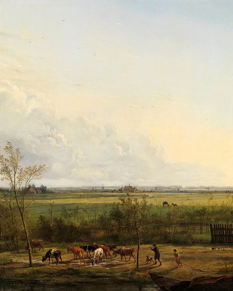 Vergezicht over de weiden bij ’s-Graveland, Pieter Gerardus van Os (gezien bij vtwonen) van Meesterlijcke Meesters