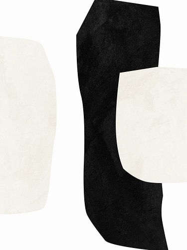 Modern geometric organic abstract art