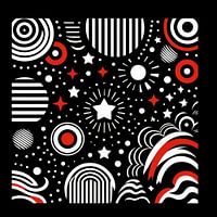Zwart Wit Rood - baby contrast