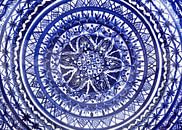 Blue and White Ceramic Portuguese Plate by Western Exposure thumbnail