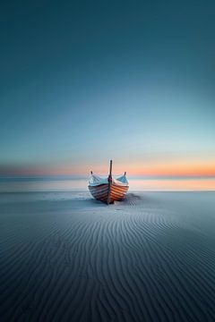 Lone sailor on the water by fernlichtsicht