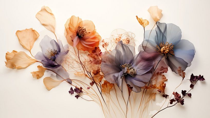 Bloemen Compositie van Dakota Wall Art