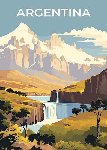 Patagonië Argentinië watervallen en pieken