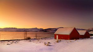 Winterabend Stimmung in Norwegen