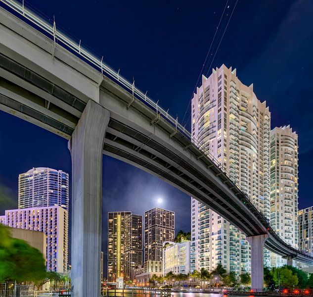Brickell From The Brickell River by Mark den Hartog