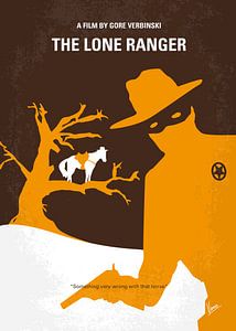 No202 My The Lone Ranger : affiche minimale du film sur Chungkong Art