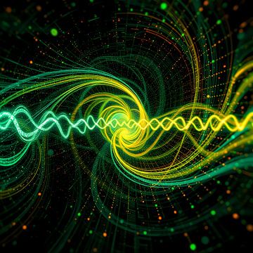 Een visuele dans van kosmische energie