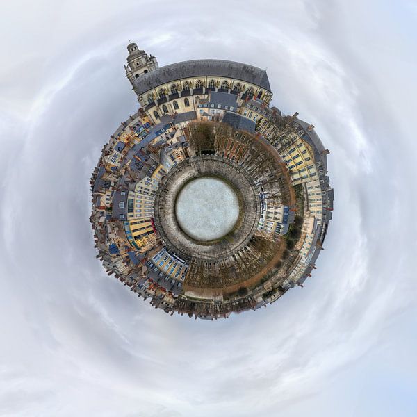 Polar Panorama of Blois on the Loire river by Hans Kool