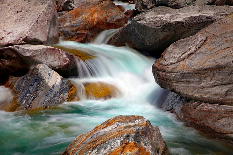Water of the Verzasca by Dieter Fischer