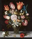 Bloemen in een glazen vaas, Ambrosius Bosschaert van Meesterlijcke Meesters thumbnail