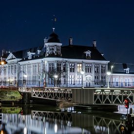Koninklijk muntgebouw Utrecht bij nacht van Robert van Walsem