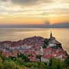Sunset over Piran - Beautiful Slovenia by Rolf Schnepp