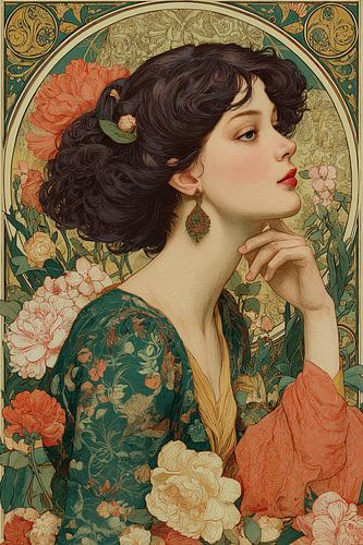 Art Nouveau portrait no. 5