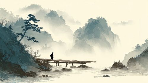 Japanische Kunst  nur in der Landschaft