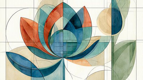 Une floraison géométrique en harmonie