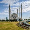De Sabanci moskee (Sabanci Merkez Camii) in Adana, Turkije  van Martin Stevens