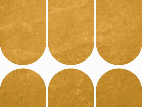 Modern Abstract Goud Boog Geometrisch Organisch