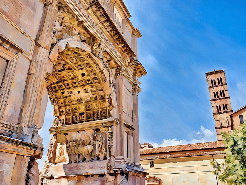 Ancient Roman Ruins by Sergio Pazzano