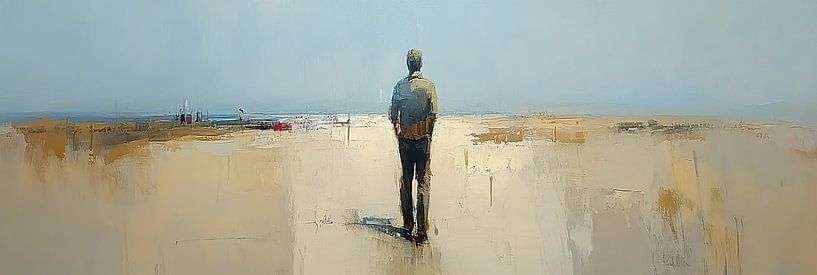 Beachgoer | Reflection on the Silent Beach by Zen and More