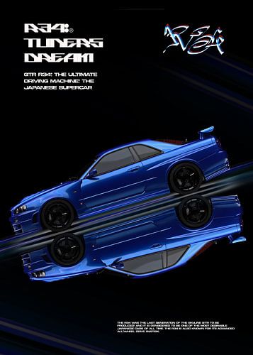 GT-R R34 Poster
