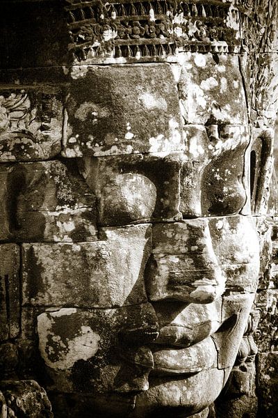 Smiling budha face, Bayon par Lilian Heijmans