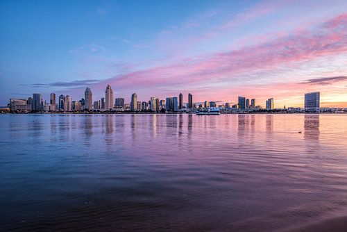 Glorieuze zonsopgang - San Diego Skyline