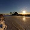 Sunset on the ice by Jaap Terpstra